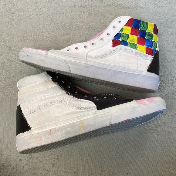 VANS Custom Hand Painted High Top Shoes - Picture 4 of 8